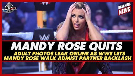 mandy rose released photo|WWE star Mandy Rose turfed after raunchy photos surface